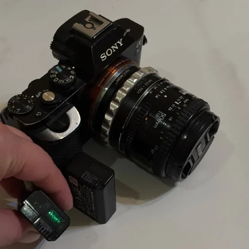 Sony A7S, объектив с переходником