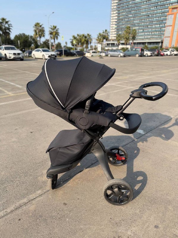 Оригинальная коляска Stokke Xplory X, люлька, прогулочный блок, дождевики 2