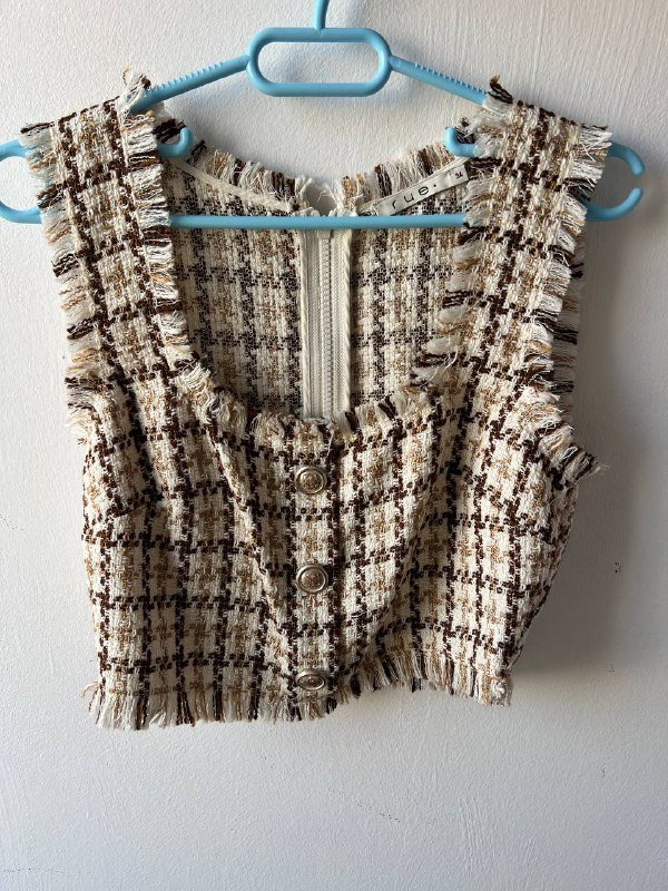 Твидовый жилетка и юбка Rue Италия 3