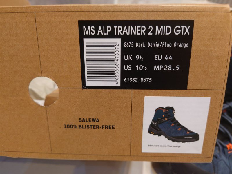 Треккинговые ботинки Salewa Alp Trainer 2 Mid Gore-Tex, размер 44 EUR 5