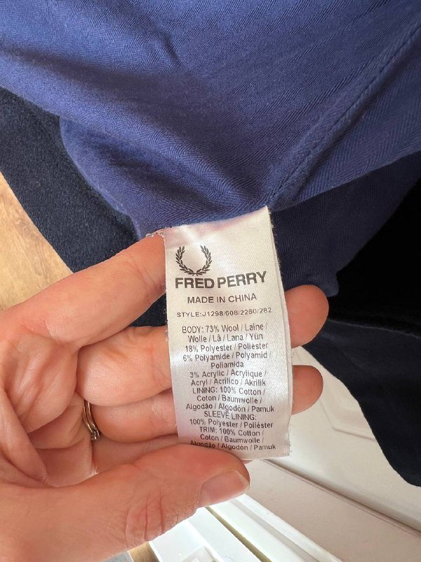 Мужское пальто Fred Perry размер М 6