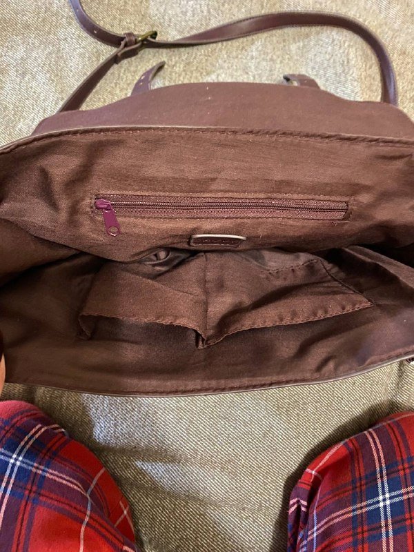 Бордовая сумка Cropp 3