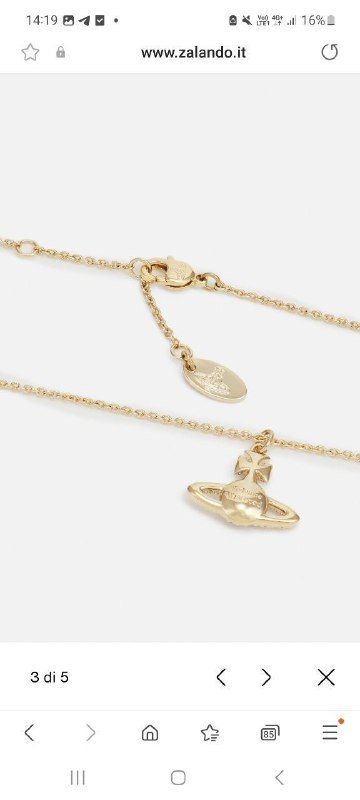 Оригинальное ожерелье Vivienne Westwood с кулоном