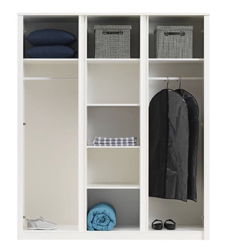 Шкаф Jysk трехстворчатый с зеркалом 5