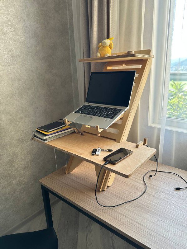 Стол, стул-седло, столик для ноутбука 2