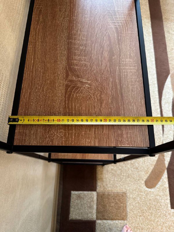 Стеллаж с металлическим каркасом и полками ДСП 2