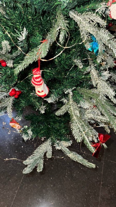 Новогодняя елка, новогодние мешки, текстильная елка, деревянный щелкунчик 3