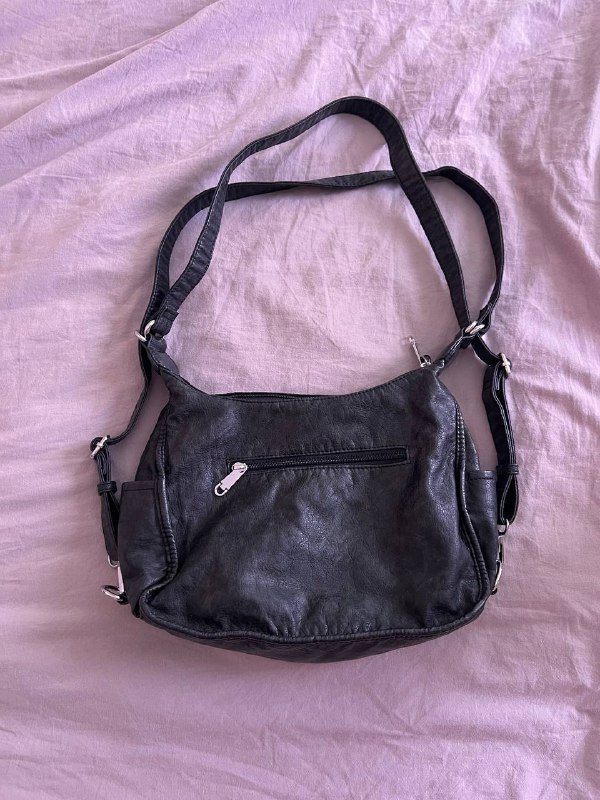 Сумка из мягкой кожи с карманами 2