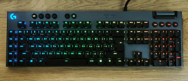 клавиатура Logitech G815, мышь Logitech G703