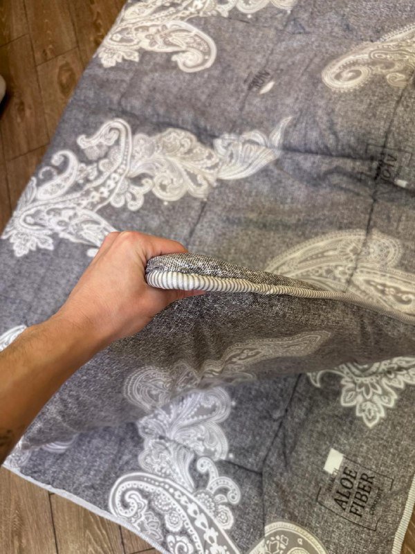 теплое серое одеяло, теплое синее одеяло, легкое белое одеяло с бамбуковым наполнителем 4