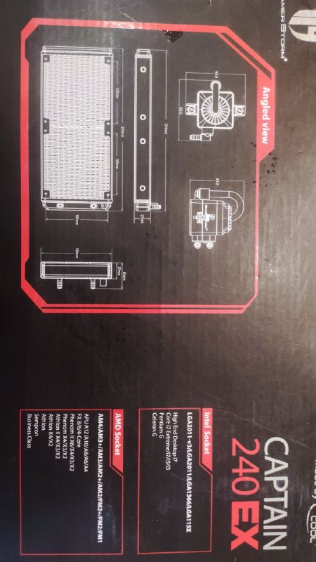 СЖО Deepcool Captain 240 EX двухсекционная водянка 2