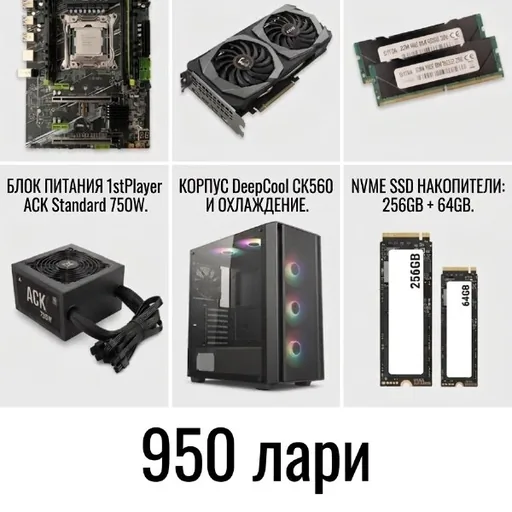 Игровой компьютер i5-9400, RX 5600 XT, 32GB, SSD 1TB