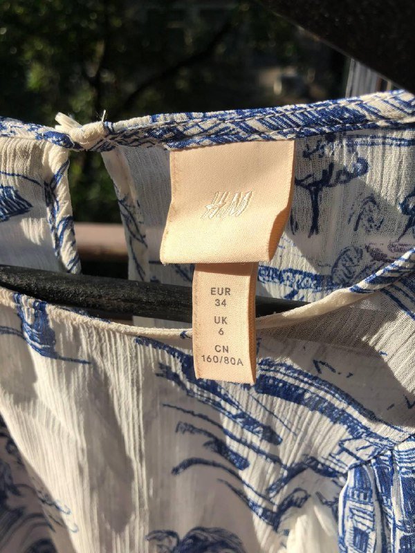 Романтичная лёгкая блузка H&M размер S 2