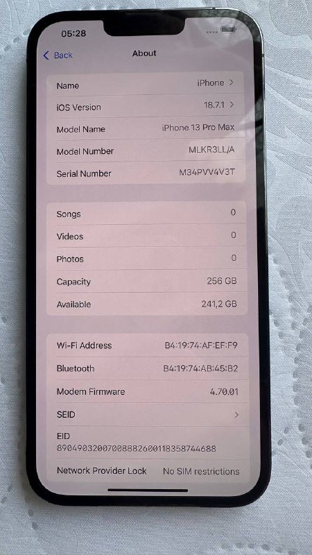 iPhone 13 Pro Max 256 GB 2