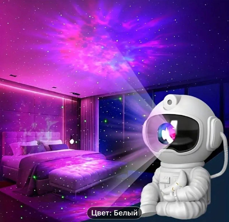 Ночник-проектор астронавт звездного неба с пультом 5