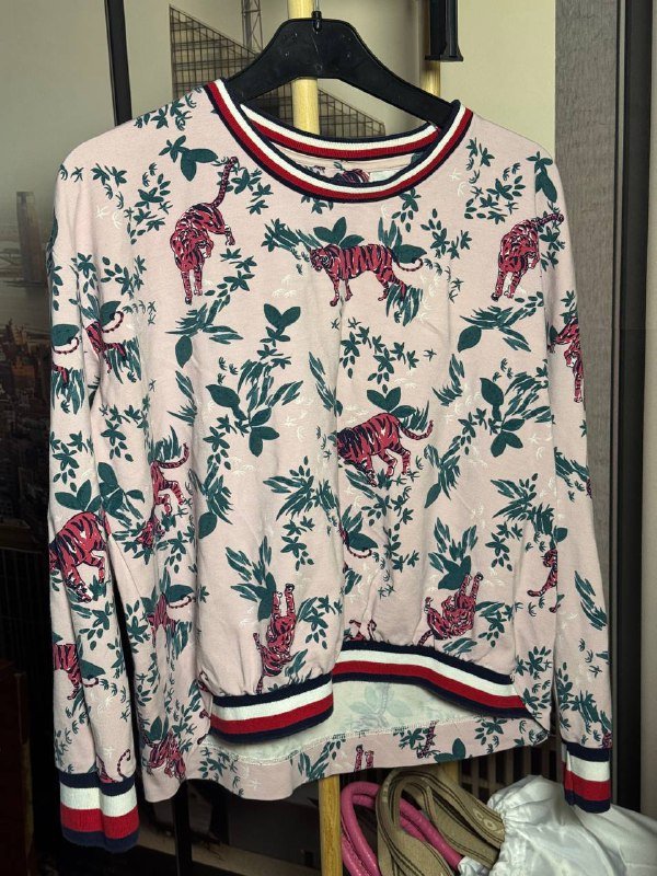 Розовый свитшот с принтом Tommy Hilfiger