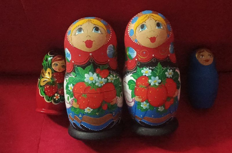 Русский сувенир Матрешка деревянная традиционная