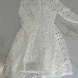 Red jumpsuit, white dress 4