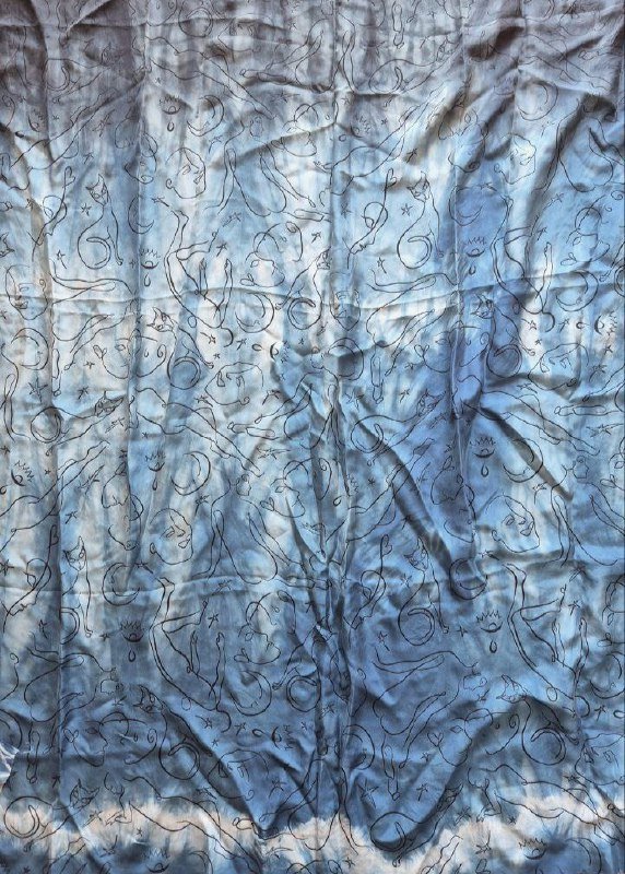 покрашенный шёлк 130*150 2