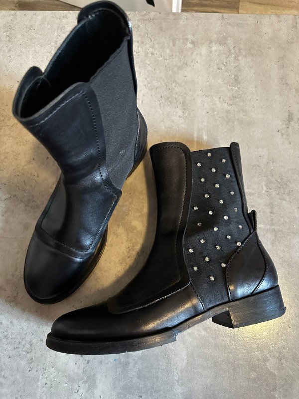 Челси женские N21 черные, кожа, размер 38