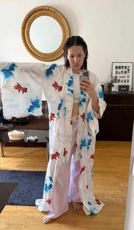 Хлопковое кимоно, плойка, фен, мягкие бигуди 2