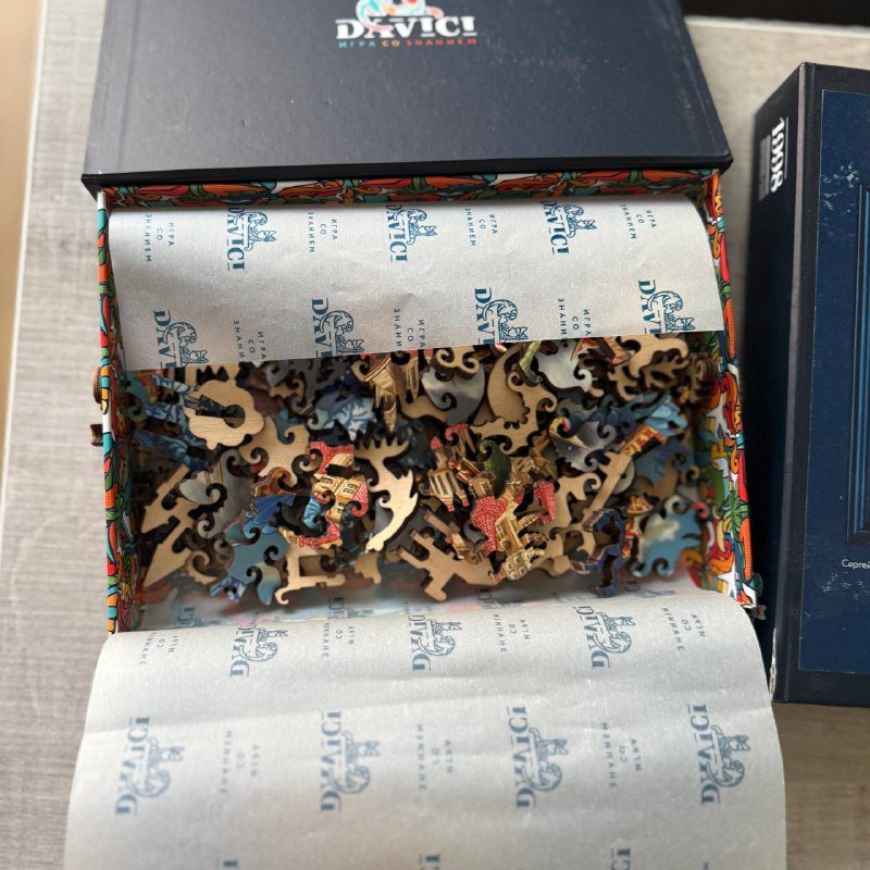 Фигурные пазлы Дависи деревянные 5