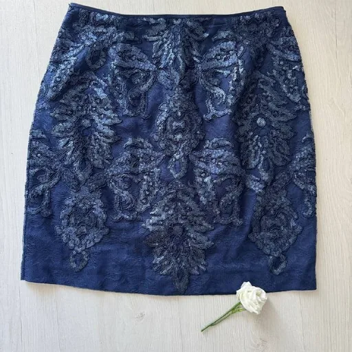 Мини юбка в пайетках Reiss