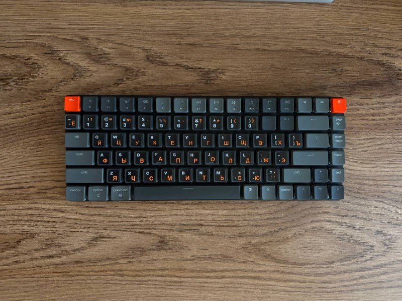 Механическая беспроводная клавиатура Keychron K3 и чехол