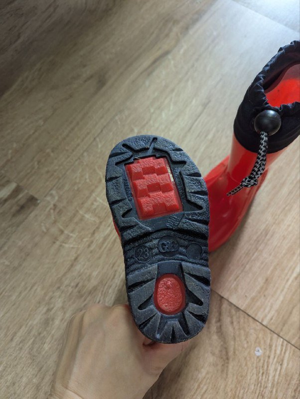 Резиновые детские сапоги, размер 23 3