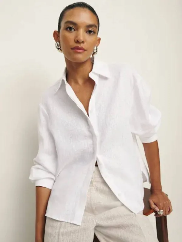 Льняная рубашка Massimo Dutti 1