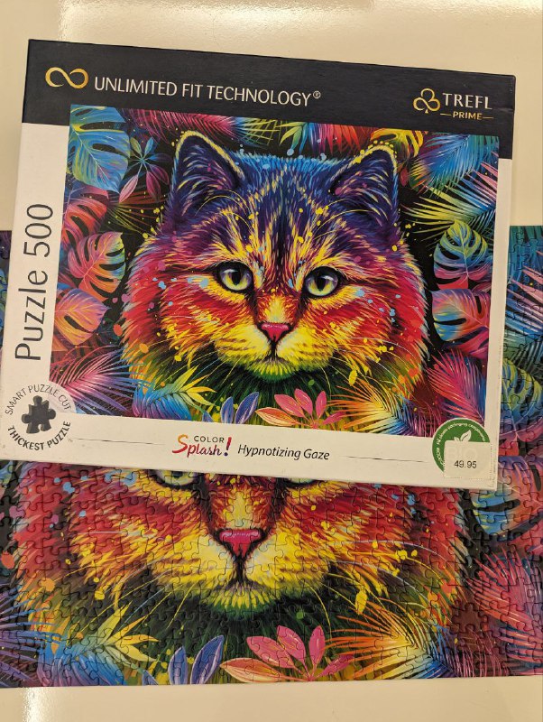 Пазлы магазин конфет, кот, новогодний 3