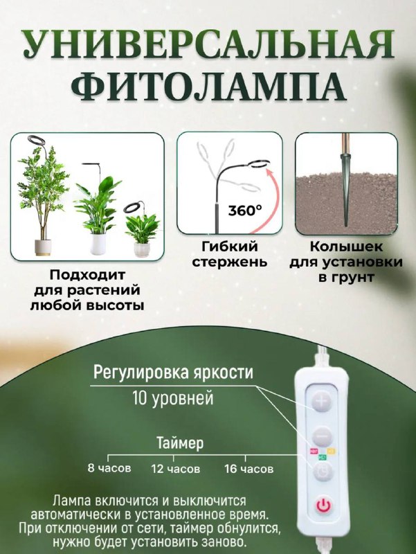 Фитолампа для домашних растений 2