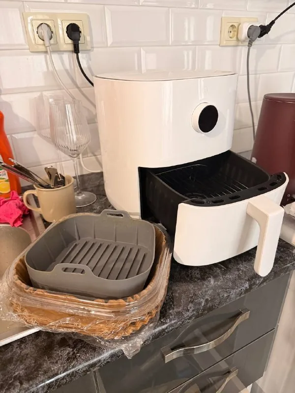 Аэрогриль Xiaomi, чайник, корзина, этажерка, средства, скалка, кофеварка, бокалы, ваза 1