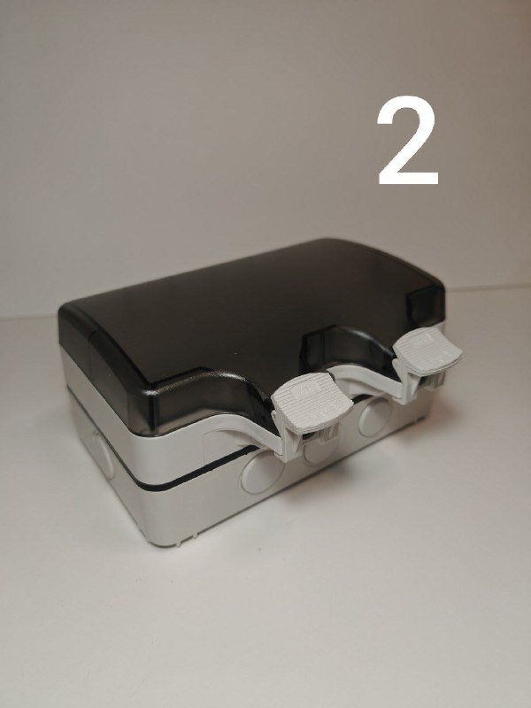 Защитные боксы для уличных розеток под 1 розетку, под 2 розетки 2