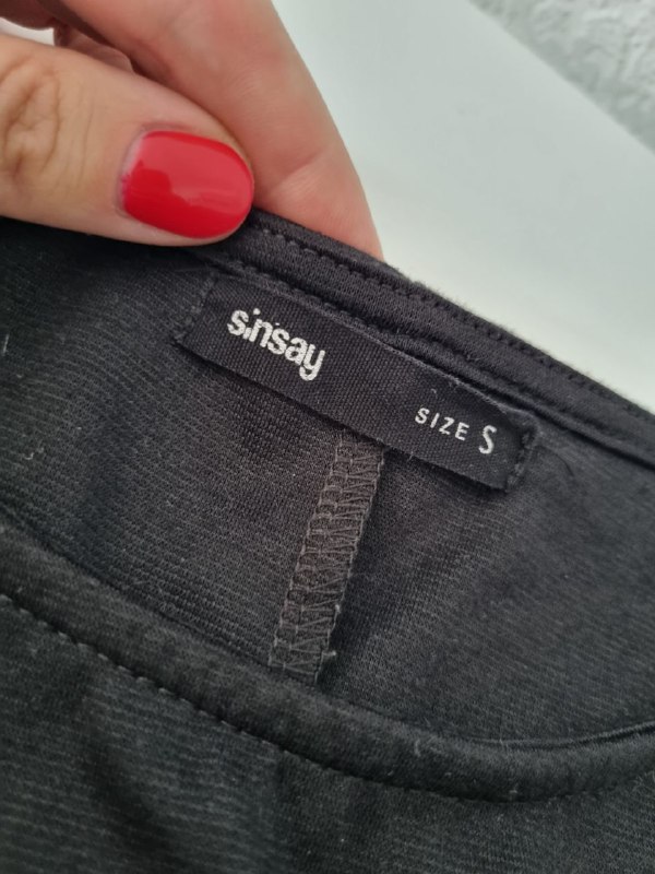 мини платье SINSAY черное XS S 2