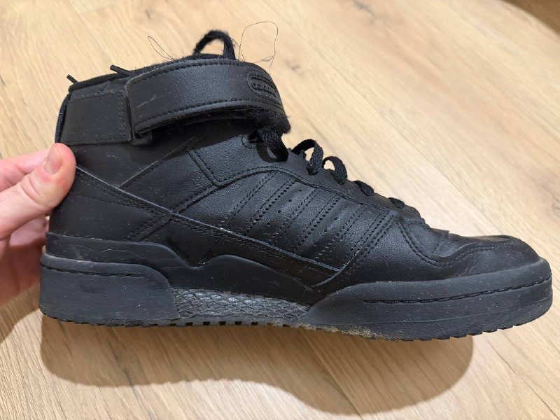 Кроссовки Adidas Forum mid Triple Black 3