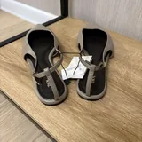 Кожаные балетки ZARA 3