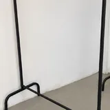 Черный рейл, 10 черных железных широких вешалок 2