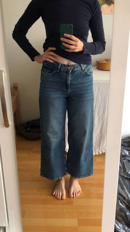 Джинсы укороченные Zara размер M 2