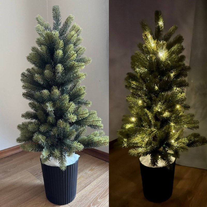 Новогодняя елка с гирляндой 1м