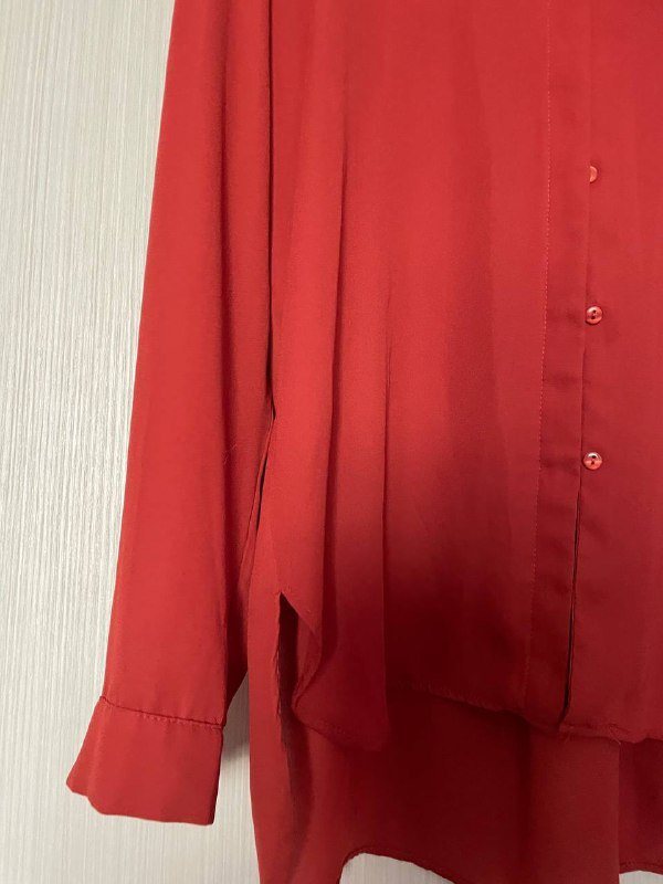 Женская блуза Vila размер L рыжая красная 2