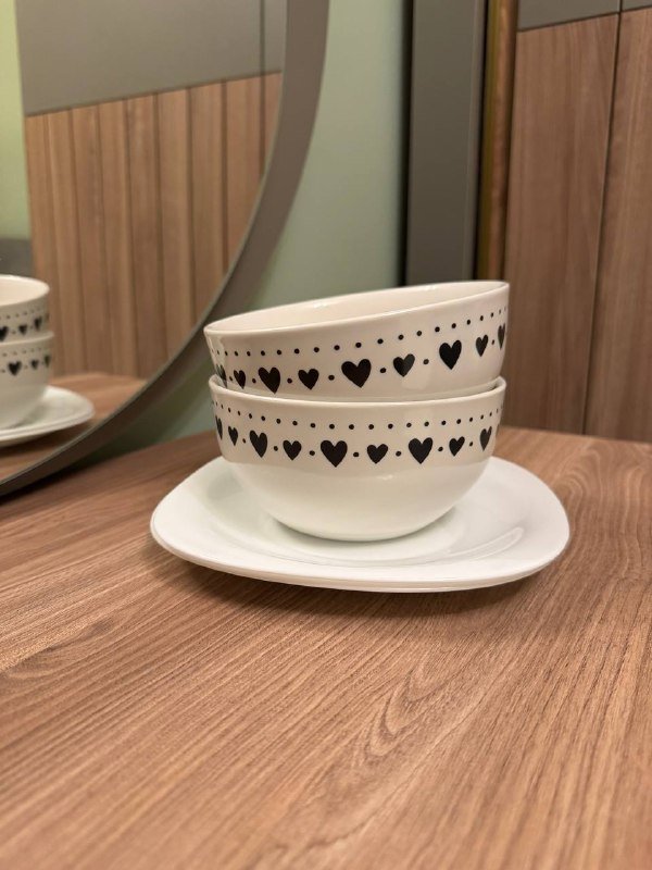 Боул 2 шт, Тарелки белые 2 шт