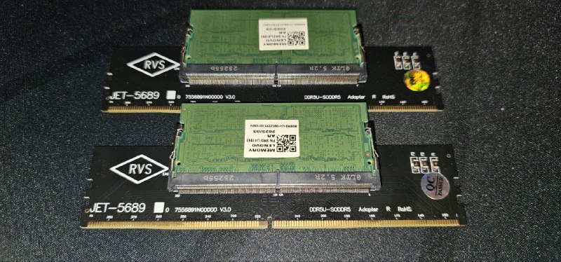 переходники adapter sodimm dimm ddr5 2 шт