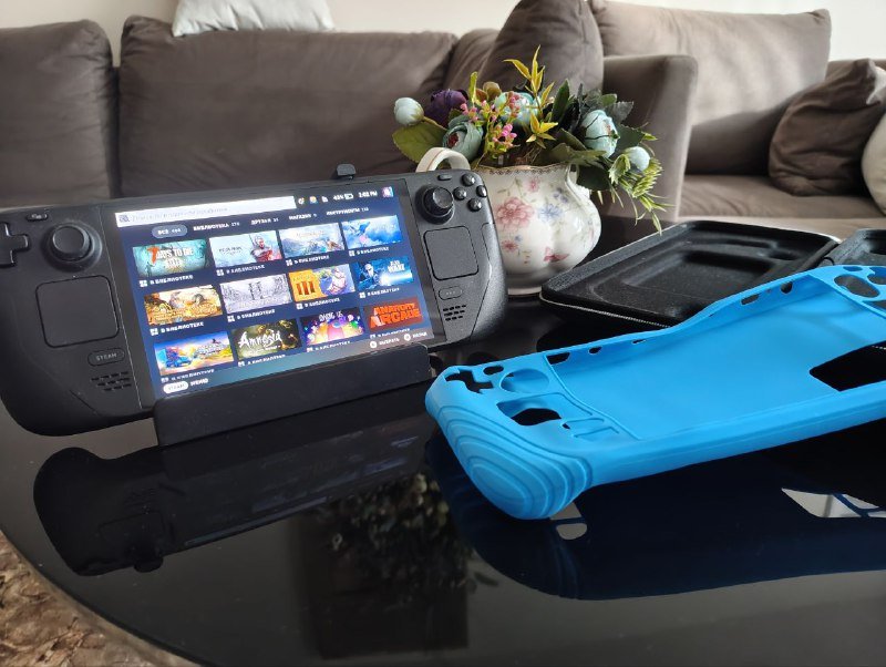 Steam deck oled 512 с док станцией, монитор Philips 242s