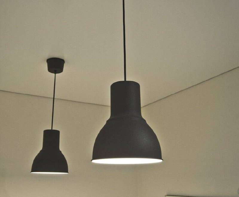 Подвесной светильник IKEA Hektar темно-серый D38см