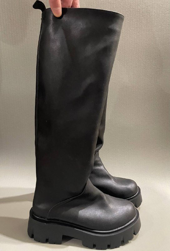 Женская обувь размер 37/38, чёрные сапоги и туфли 8