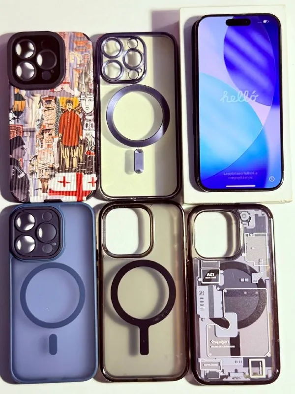 iPhone 15 Pro Blue, чехлы 1