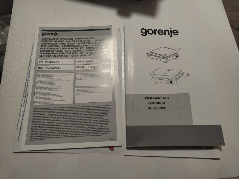 Гриль Gorenje GCG2000SD 4