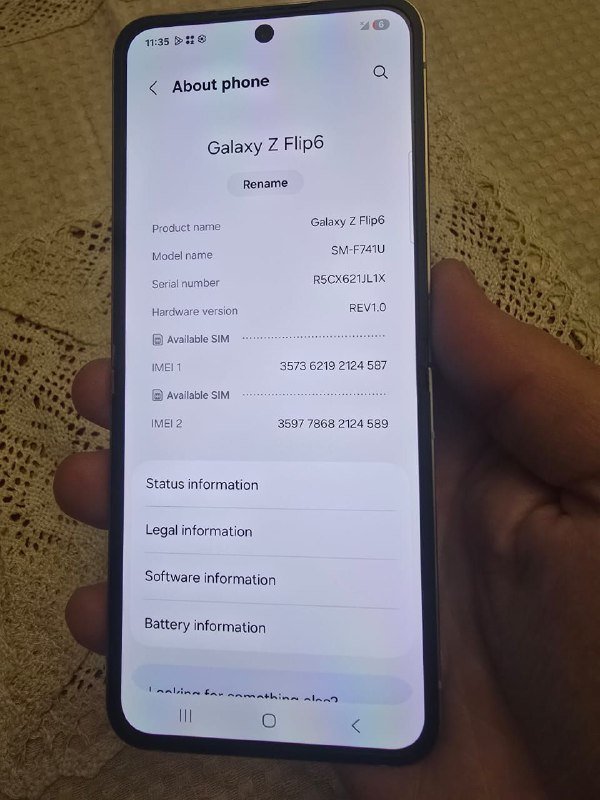 Samsung galaxy zflip6 12/512GB 7