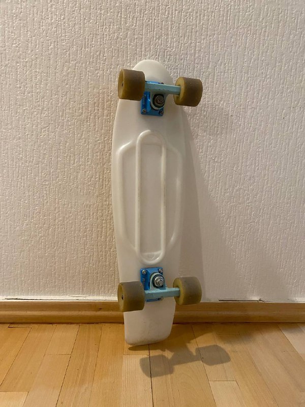 Пенни борд белый бирюзовый с подшипниками 2